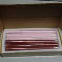 Viyffo Taper Candles 10 Inch Red 12 Pack Unscented, Smokeless Long Tall Tapered Candlesticks Wedding Home Decor Dinner Natural Color Series