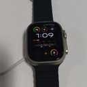 Apple Watch Ultra [GPS + Cellular 49mm] Titanium Case with Midnight Ocean Band, One Size (Premium)