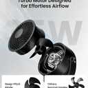 PNTCK Air Circulator Fan for Bedroom, Quiet Table Fan with 4 Speeds, 90 Oscillation, 120 Vertical, 12H Timer, Powerful Airflow, Oscillating Desk Fan for Bedroom Office Home