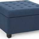 Christopher Knight Home Hedda Tufted Fabric Storage Ottoman