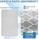 OUTCREATOR Washable Bed Pads 34" x 56" (Pack of 2), Incontinence Mattress Protector, Anti-Slip Waterproof Underpads for Adults Kids Elderly Pets, Absorbency & Reusable Bedwetting Pads (Gray)
