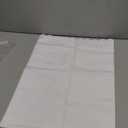 Square White Tablecloth 43 x 43 Inch Polyester Fabric Washable Table Cloth Decorative Wrinkle Resistant Solid Color Table Cover for Kitchen Dinning Party Wedding Camping