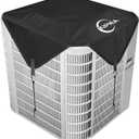 Kipiea Air Conditioning Cover for Outside Units  Heavy Duty 600D Waterproof AC Outdoor Unit Top Protector (30" x 30")
