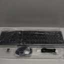 Wireless Keyboard and Mouse Combo, RGB Backlit, Rechargeable & Light Up Letters, Full-Size, Soft Typing, Sleep Mode, 2.4GHz Quiet Keyboard Set for Mac, Windows, Laptop, PC, Trueque (Black)