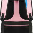 DUSLANG 17 Inch Laptop Backpack for Travel Water Resistant College Backpack for Women Laptop Bag with USB Charging Port,Pink A