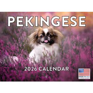 Pekingese Calendar 2026 Wall 12 Month Monthly Pekingeses Gifts For Pekingese Lovers Women Men Mom Dad | American Made In The USA