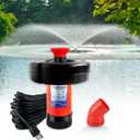Pond Fountain Aerator 750W, 1HP 15000 GPH Floating Aerating Pump, 120ft Power Cord for Small & Large Ponds & Lakes (120V)