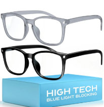 livho High Tech Blue Light Glasses - Advanced Blue Light Blocking Computer Glasses - Screen Fatigue & UV Protection