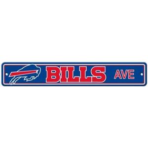 Bills Symbol Home Farmhouse Club Street Metal Sign Decorations, Letter Art Gift Home Wall Decor，16 x 4 Inches (Buffalo)
