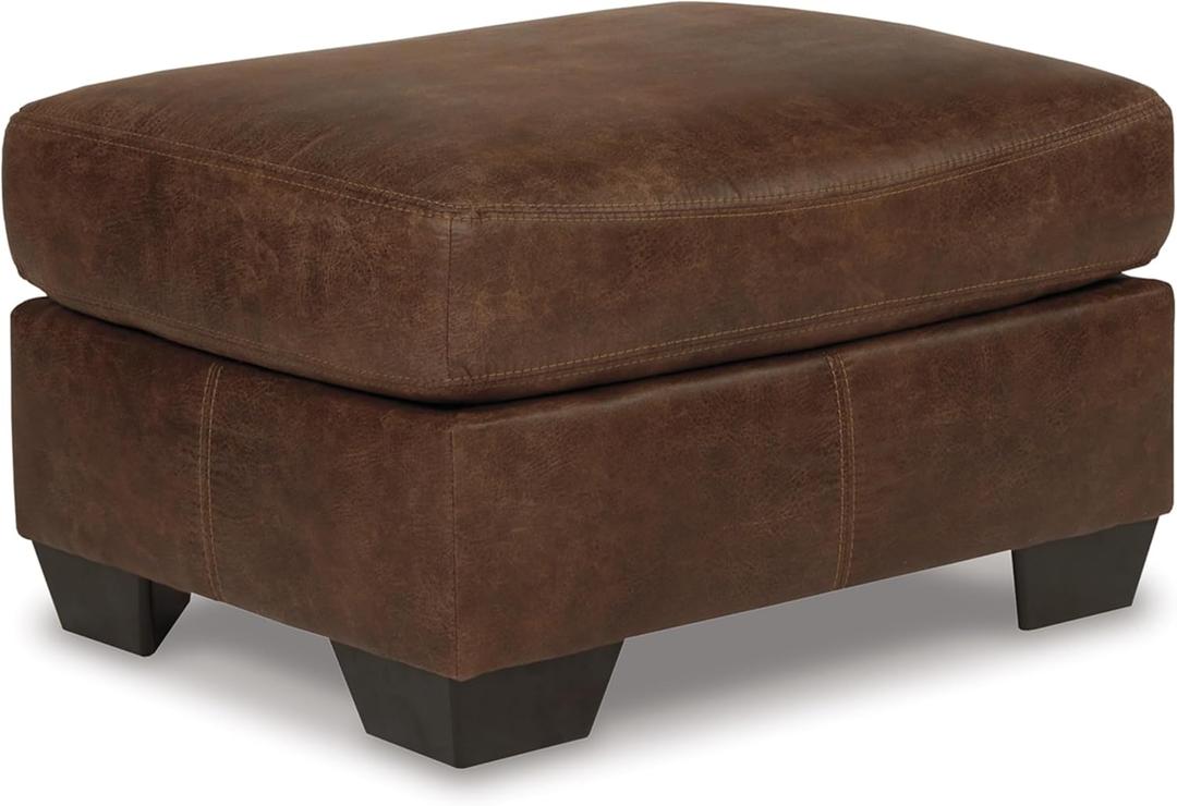 Signature Design by Ashley Bladen Modern Rectangular Ottoman, Dark Brown