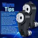 2PCS 24V 35000RPM High Speed Motor Gearbox Replacement for Kids Ride On Toy Electric Car Wheel 18V-24V Conversion Kit RS555 Drive Engine with 2 Couplers