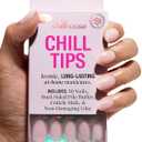 Chillhouse - Chill Tips, Press on Nails Kit - She's the Prize (Oval) - 30 Nail Shapes & Sizes - Up to 2 Weeks of Wear - Customizable - Reusable - Latina Founded, Women Owned - Beauty, Self Care