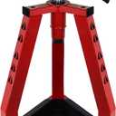 Adjustable Tall Shop Stool, Mechanic Garage Bar Stool Chair, Work Metal Chair for Workshop,360 Swivel Padded Seat, Tool Tray Storage, 350 LBS Capacity, Heavy Duty, Red (Red/30.7-33.07 Inch)