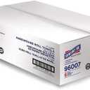 Genuine Joe Hardwound Roll Towels, White, 7" x 600', 6 Count