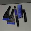 34" Extendable Ice Scrapers for Car Windshield 2-in-1 Snow Brush for Car Snow Scraper for Car Snow Scraper and Drush with Ergonomic Foam Grip for Cars, Trucks, SUVs with 360 Pivoting Brush Head Blue