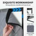 Thermal Insulated Magnetic Door Curtain (Fits Door Opening 36 x 96 in, Actual Curtain Size 38 x 97 in) Thicker Cotton Insulation, Weatherproof, Windproof, Soundproof, Keeps Cold Out for Winter