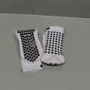 Lux Dual Grip Socks - Soccer Grip Socks for Men and Women. GripArray Performance & Comfort (Small, White (2 Packs))
