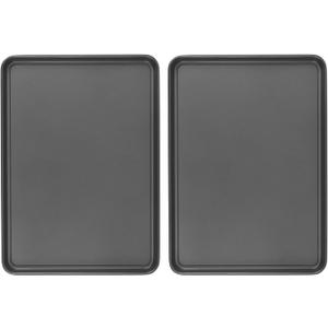 GoodCook Everday Nonstick Carbon Steel 15 x 21 Baking Sheet Set, 2 Pack Extra-Large Carbon Steel Cooking Pans, Bakeware Set, Cookie Sheets for Baking, Oven Pan Set