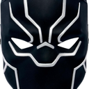 Marvel Black Panther Youth Mask - Plastic Mask with Elastic Strap