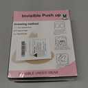 Sticky Bras Push Up Invisible Adhesive Bra, Reusable Silicone Backless Strapless Bra with Nipple Covers ((X-Large) D, Style B-beige)