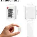 American Mahjong Tile Set, 166 White Tiles Mahjong Set,Travel Mahjong Set with Gray Carrying Bag