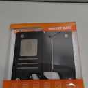 Bocasal Crossbody Wallet Case for iPhone 12 Pro Max with Card Holder,Zipper Card Slot Protector Shockproof Purse Cover with Removable Cross Body Strap 6.7 Inch(Black)