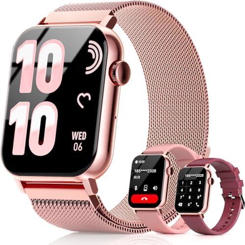Trendia Smart Watches for Women, 1.83" HD Fitness Tracker (Answer/Make Calls), 120+ Sport Modes with Heart Rate/Sleep Monitor, IP68 Waterproof, Fitness Watch for iOS Android, Pink : Electronics