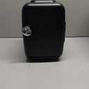 CROWNFUL Mini Fridge, 4 Liter/6 Can Portable Cooler and Warmer Personal Fridge for Skin Care, Cosmetics, Food,Great for Bedroom, Office, Car, Dorm, ETL Listed (Black)