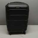 Samsonite Freeform Hardside Carry-On Luggage with Spinner Wheels - Hardshell Suitcase - TSA, Airline-Approved - Expandable Hard Shell, Smooth Rolling Wheels for Lightweight Travel  Black