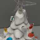 Kurt Adler 14" Battery Operated LED Lighted Ceramic White Tree Table Piece