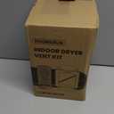 HOOMESUN Dryer Duct Lint Trap, Indoor Dryer Vent Kit with 4inch 8FT Dryer Vent Hose, 2 Clamps, 2 Stainless Steel Mesh, Secondary Lint Trap for Electric Clothes Dryers - Dryer Lint Catcher(Metal)