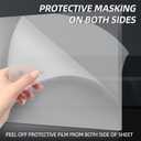CALPALMY (2 Pack) 1/4" Thick Clear Acrylic Sheets - 18 x 24 Pre-Cut Plexiglass Sheets for Craft Projects, Signs, Display Cases, Sneeze Guard and More - Cut with Engraver, Power Saw or Hand Tools