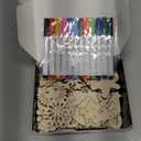 Worgree Christmas Crafts for Kids, 36pcs DIY Wooden Magnets Art Craft Supplies Painting Kit for Boys Girls Ages 4-8 8-12 Xmas Stocking Stuffers Toys Party Favors Gifts Goodie Bag Fillers Holiday Decor