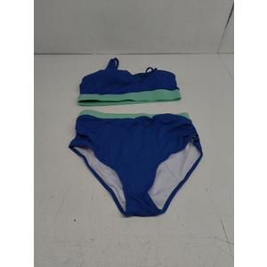 Woman's Swimsuit Blue Green L