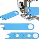 VONMAOGU New Upgraded Automatic Needle Threader for Sewing Machine, Quick Threading Device with Alignment Guide & Ruler, Multi-Function Magnetic Needle Threader Tool for Beginner