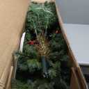 7 Feet Artificial Christmas Tree with 3156 Lush PVC and 400 Warm White LED Lights-M