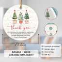 2 x Retirement Gifts for Men and Women - 2025 Thank You Ceramic Ornaments for Christmas Decor, Retirement Party Decorations, Appreciation Gifts, Inspirational Gift for Friends, Teachers, Bosses