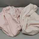 2-Pack Waterproof Crib Sheets for Boys, Girls - 52x28 Fitted Organic Cotton Baby Crib Sheets, Toddler Mattress Protector Cover, Washable, Soft & Durable Baby Bedding Essentials (Mist Rose)