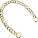 Errienpin 23.6 Inch Chunky Purse Chain Handles | Double Chain with Oversized O Ring | Short Strap Replacement for Handbags & Shoulder Bags(Brass)