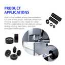 Black Delrin/Acetal Copolymer Plastic Sheet, High-Performance Engineering Plastic for CNC Machining, DIY, and Industrial Applications (Black, 1/2" x 6" x 12")