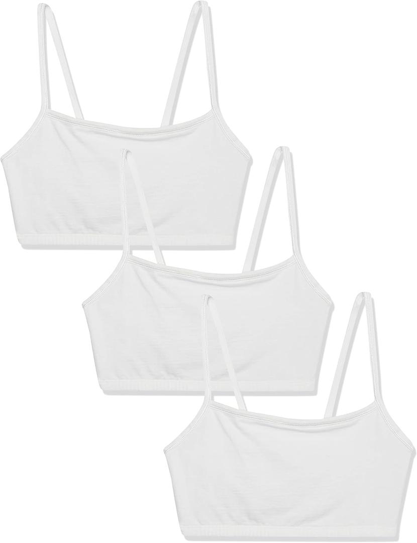 Fruit of the Loom Women's Spaghetti Strap Cotton Sports Bra - All-Day Comfort 36