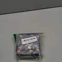 Norwegian Rosemaling Folk Style Small Travel Jewelry Case with Mirror Portable Black PU Leather Box Earrings Necklaces Rings Bracelets Storage Organizer Gift for Women And Girls