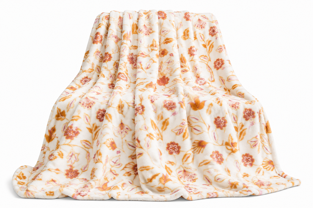 HD Designs Micro Plush Throw 50" x 70" Floral