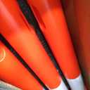 RoadHero 45 Inch Delineator Post with Base, Portable Orange Traffic Delineator Posts Cones with Reflective Collars for Parking Lots, Road Safety, Construction Events 3 Pack