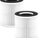 B-D02L M05 Air Filter Replacement for MOOKA, for KOIOS B-D02L Air Puri-Fier, for VEWIOR B-D02U Air Puri-Fier, and for Tailulu D10 Air Purifi-er, 3-in-1 H13 HEPA Air Puri-Fier Replacement Filter (White)