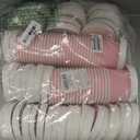 60 Pack 8 Oz Paper Ice Cream Cups with Lids Pink Disposable Dessert Snack Bowls Ice Cream Containers Hot/Cold Safe for Sundae, Frozen Yogurt & Party Supplies