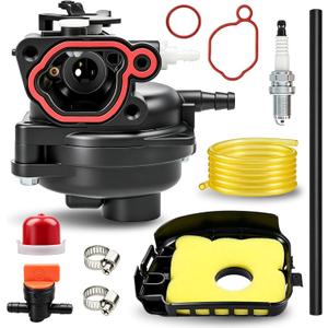 799583 Carburetor Kits for B&S 300E 450E 500E 550EX 125cc 140cc 08P500 08P502 09P602 09P702 Lawn Mower Engines Replace 595656 591979 591160 with 799579 Filter 595660 Cover