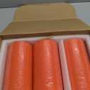 Mister Candle Dripless Unscented Pillar Candles, Set of 3 Hand Poured Orange Pillar Candles, Solid Color Non-Scented Candles for Home Decor, Premium Wax, 80 Hr Burn Time, 3x6 Inch