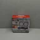 Double Mini Pancakes Maker Machine, Arepa Maker, Electric Pancake Maker Griddle, Ideal for Pancakes, Cookies, Eggs, Arepas & Breakfast Sandwiches, White, 4 Inch