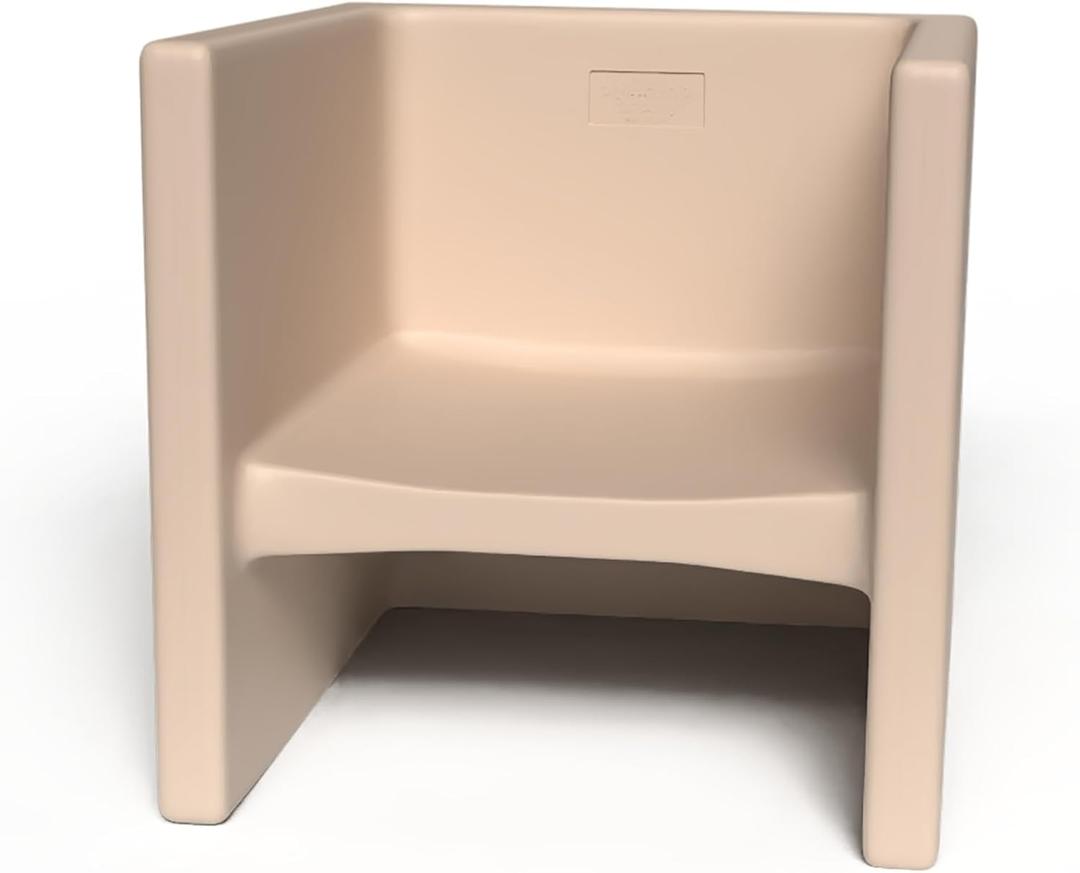 Children's Factory 3-in-1 Cube Chairs for Kids, Kids Chair, Sand, 1